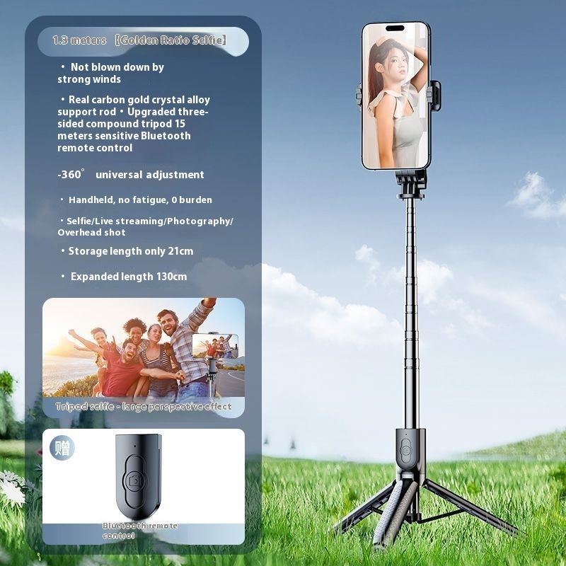 Selfie Stick Outdoor Selfie Stick Tripod Selfie Stick Wireless Selfie Stick Phone Selfie Light New Selfie Stick Tripod Mobile Phone Universal Selfie Multifunctional Travel Photography Portable