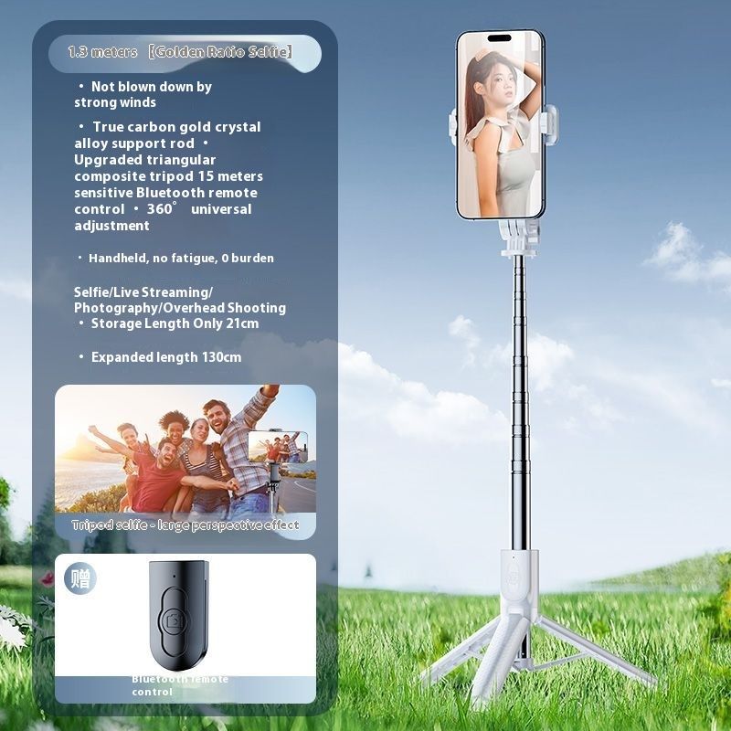 Selfie Stick Outdoor Selfie Stick Tripod Selfie Stick Wireless Selfie Stick Phone Selfie Light New Selfie Stick Tripod Mobile Phone Universal Selfie Multifunctional Travel Photography Portable