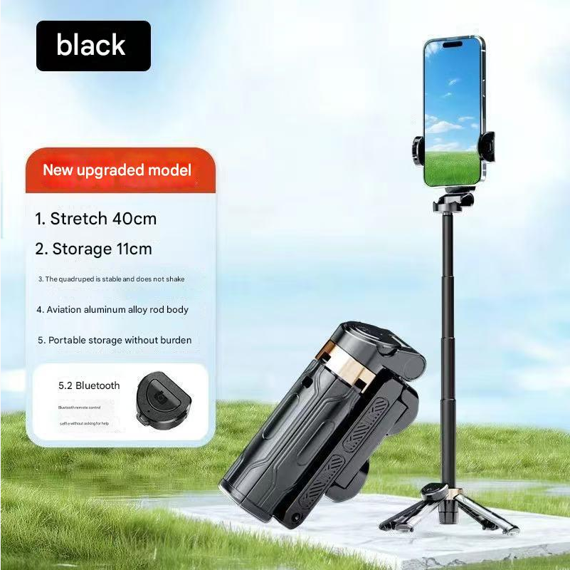 Selfie Stick Outdoor Selfie Stick Tripod Selfie Stick Wireless Selfie Stick New Ultra Mini Selfie Stick Travel Portable Universal Landing Tripod Mobile Camera Artifact
