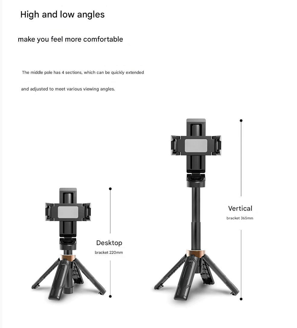 Selfie Stick Outdoor Selfie Stick Tripod Selfie Stick Wireless Selfie Stick New Ultra Mini Selfie Stick Travel Portable Universal Landing Tripod Mobile Camera Artifact