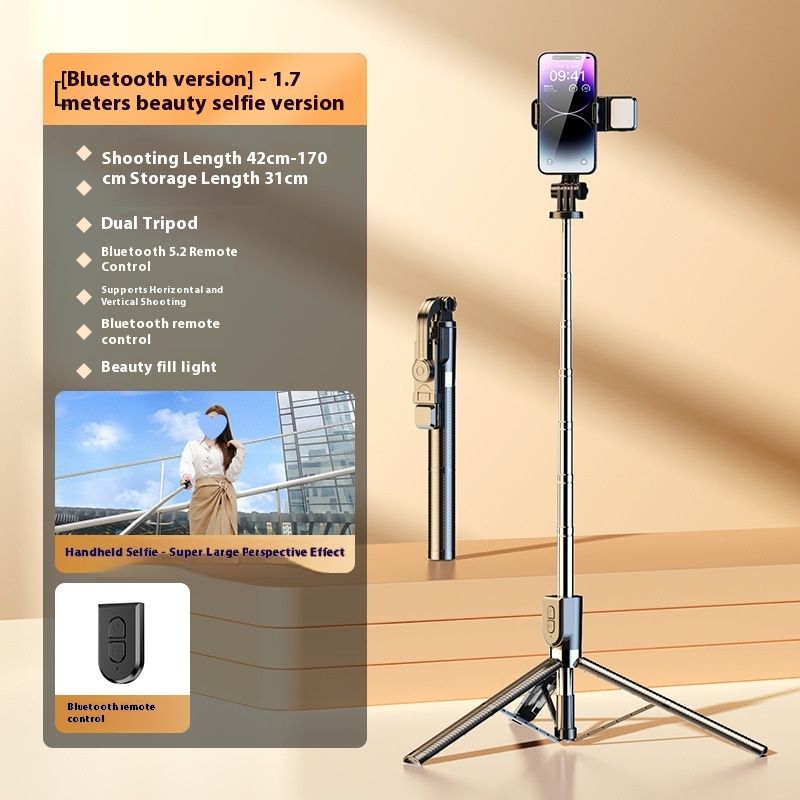 Mobile Selfie Stick Bluetooth Live Streaming Telescopic Portable Photography Stand Tripod Universal
