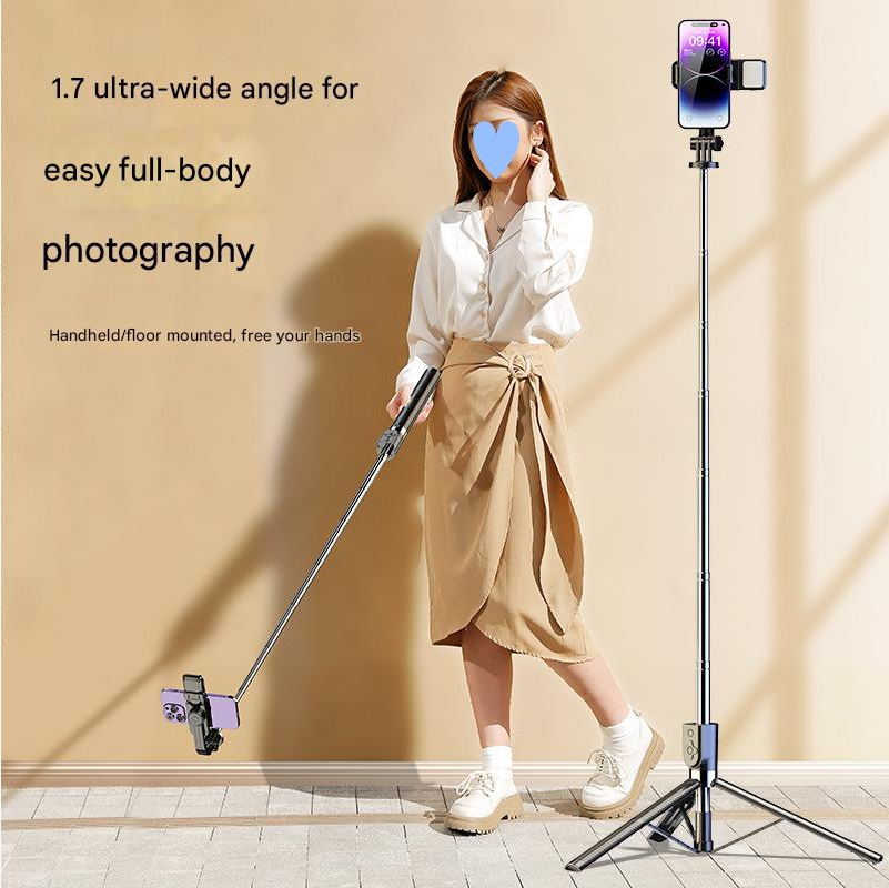 Mobile Selfie Stick Bluetooth Live Streaming Telescopic Portable Photography Stand Tripod Universal