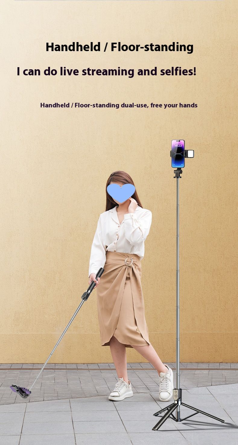 Mobile Selfie Stick Bluetooth Live Streaming Telescopic Portable Photography Stand Tripod Universal