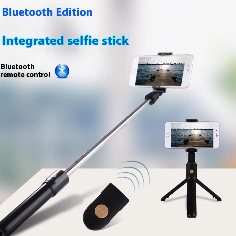 Selfie Stick Outdoor Selfie Stick Tripod Selfie Stick Wireless Selfie Stick Bluetooth Selfie Stick Portable Tripod Mini Telescopic Outdoor Photography Artifact