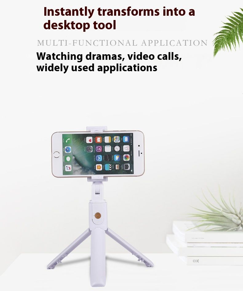 Selfie Stick Outdoor Selfie Stick Tripod Selfie Stick Wireless Selfie Stick Bluetooth Selfie Stick Portable Tripod Mini Telescopic Outdoor Photography Artifact