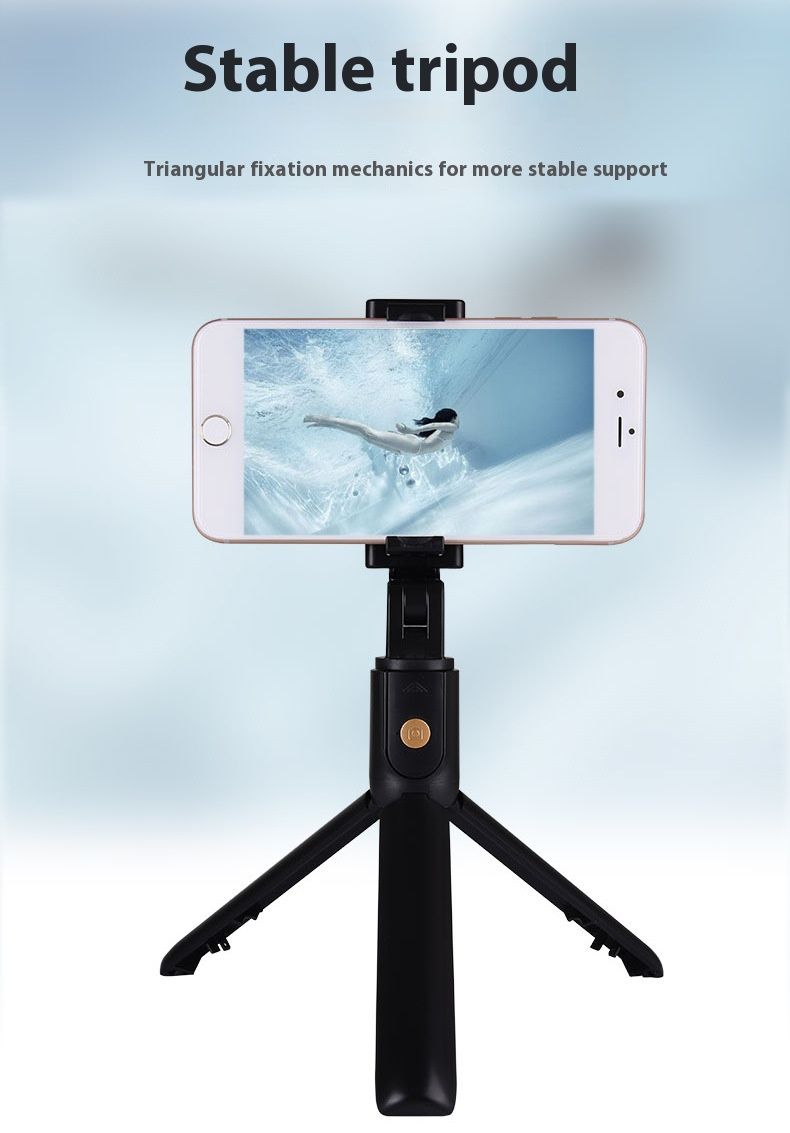 Selfie Stick Outdoor Selfie Stick Tripod Selfie Stick Wireless Selfie Stick Bluetooth Selfie Stick Portable Tripod Mini Telescopic Outdoor Photography Artifact