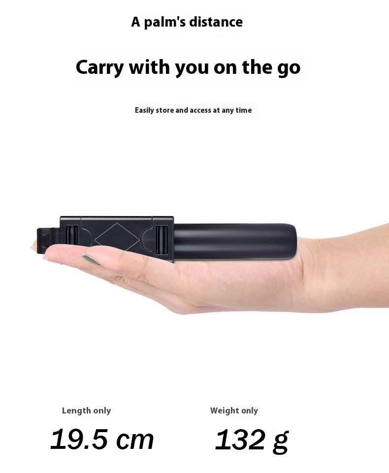 Selfie Stick Outdoor Selfie Stick Tripod Selfie Stick Wireless Selfie Stick Bluetooth Selfie Stick Portable Tripod Mini Telescopic Outdoor Photography Artifact