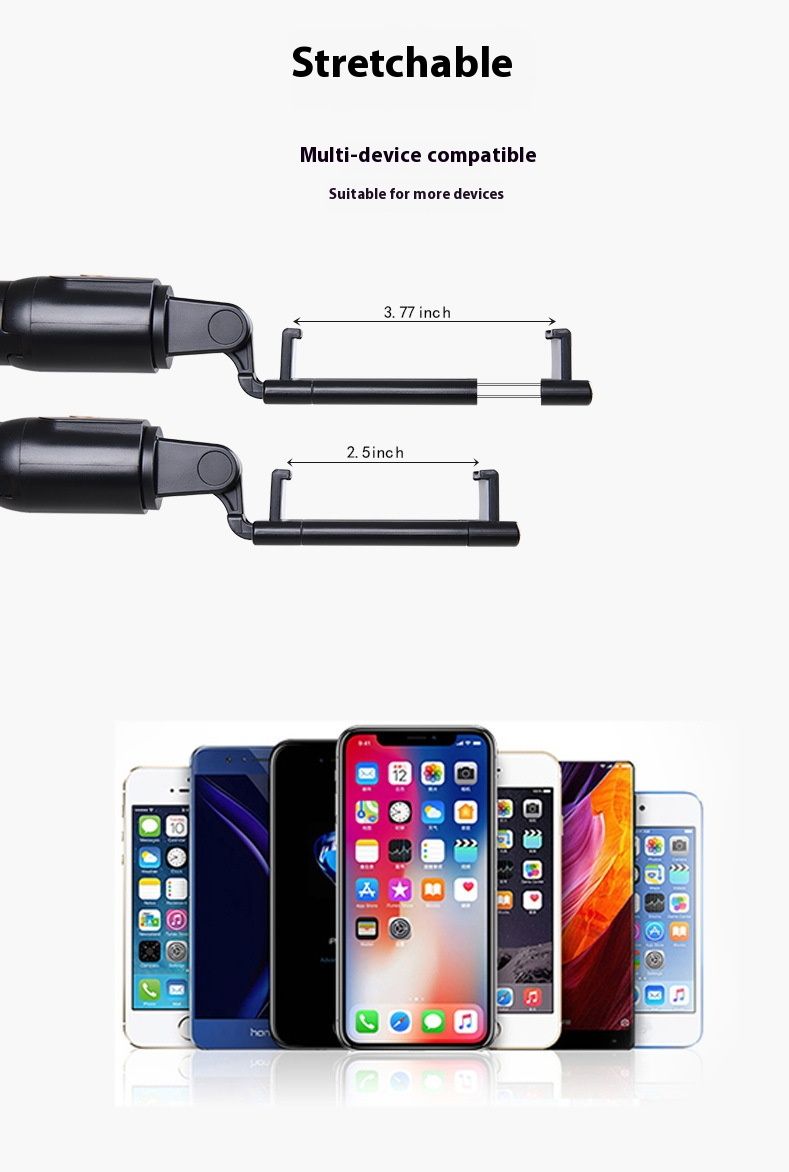 Selfie Stick Outdoor Selfie Stick Tripod Selfie Stick Wireless Selfie Stick Bluetooth Selfie Stick Portable Tripod Mini Telescopic Outdoor Photography Artifact