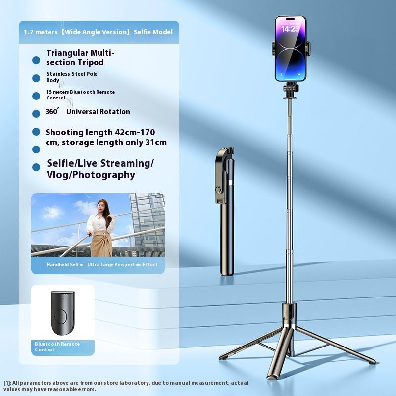 Selfie Stick Outdoor Selfie Stick Tripod Selfie Stick Wireless Selfie Stick Phone Selfie Light Mini Selfie Stick Tripod Portable Travel Photography Tool Handheld Mobile Phone Live Streaming Stand Vlog