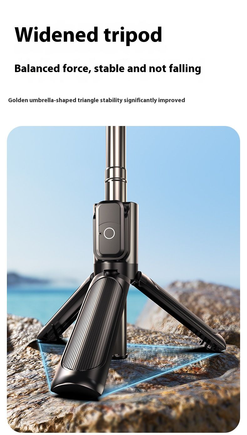 Selfie Stick Outdoor Selfie Stick Tripod Selfie Stick Wireless Selfie Stick Phone Selfie Light Handheld Mini Selfie Stick Bluetooth Fill Light Travel Portable Mobile Phone Holder Camera Artifact