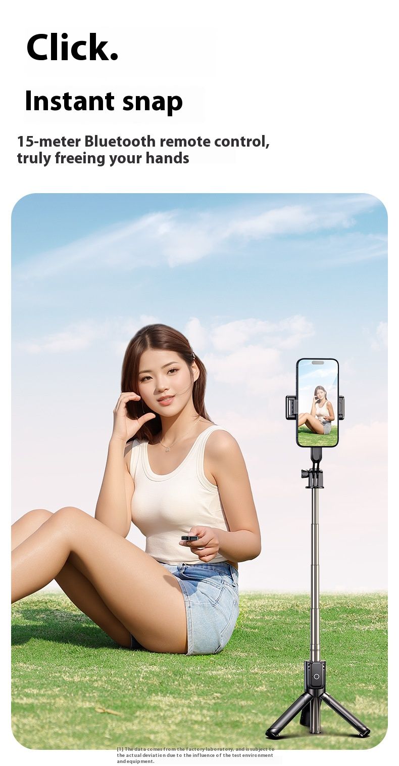 Selfie Stick Outdoor Selfie Stick Tripod Selfie Stick Wireless Selfie Stick Phone Selfie Light Handheld Mini Selfie Stick Bluetooth Fill Light Travel Portable Mobile Phone Holder Camera Artifact