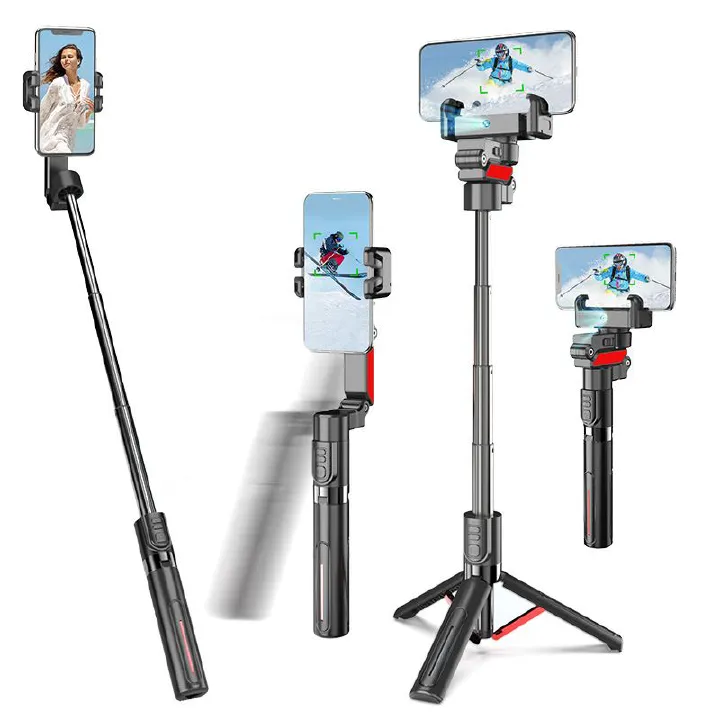 Stabilizer Gimbal Stabilizer Handheld New Facial AI Follow-Up Selfie Stick Mobile Phone Universal Tracking Gimbal Handheld Stabilizer Travel Vlog Live Streaming