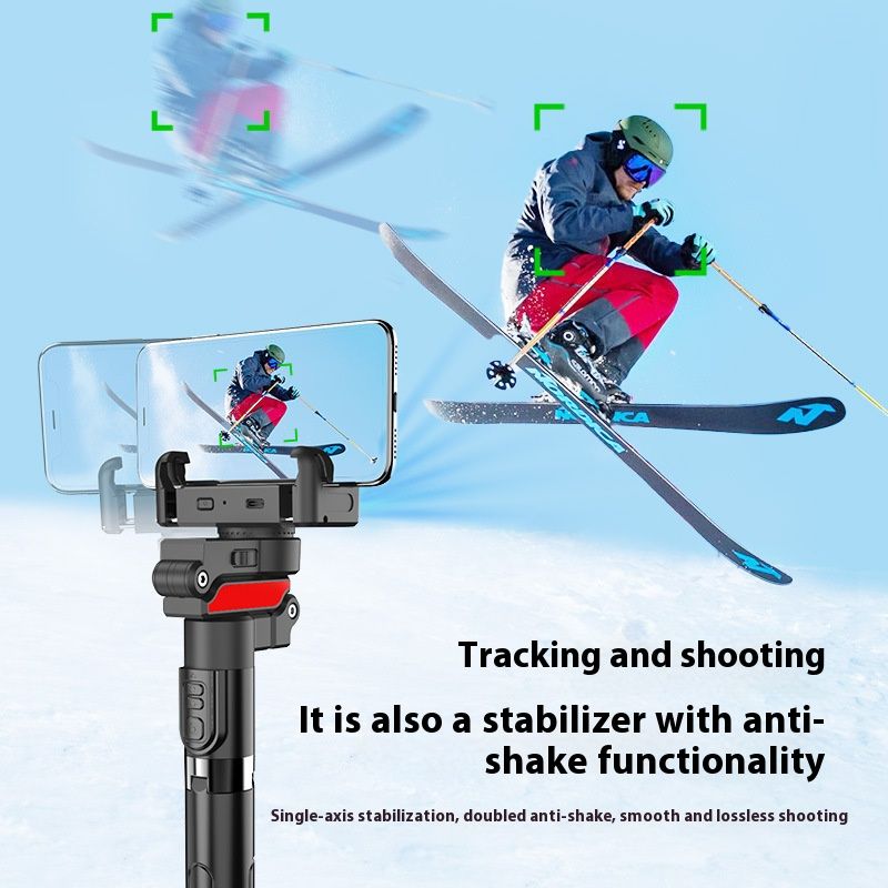 Stabilizer Gimbal Stabilizer Handheld New Facial AI Follow-Up Selfie Stick Mobile Phone Universal Tracking Gimbal Handheld Stabilizer Travel Vlog Live Streaming