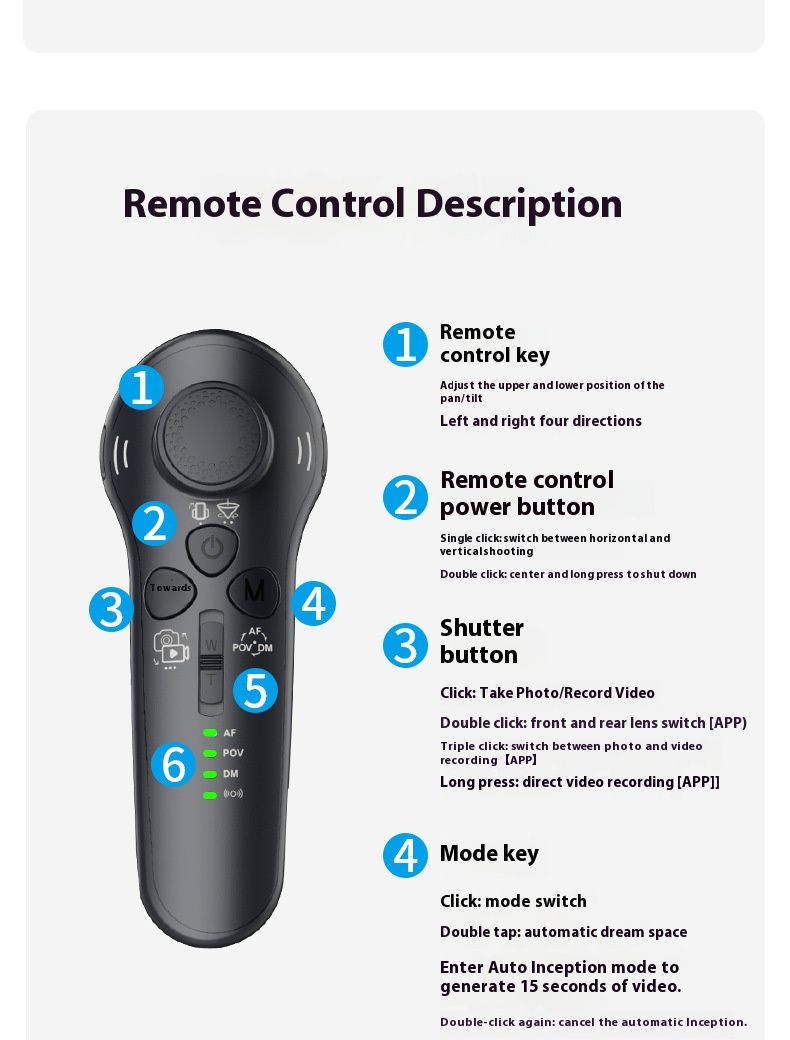 Stabilizer Gimbal Stabilizer Handheld Mobile Stabilizer Three-Axis Anti Shake Gimbal Handheld Shooting Live AI Face Tracking Detachable Remote Control