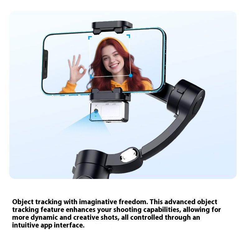 Stabilizer Gimbal Stabilizer Handheld Mobile Stabilizer Three-Axis Anti Shake Gimbal Handheld Shooting Live AI Face Tracking Detachable Remote Control