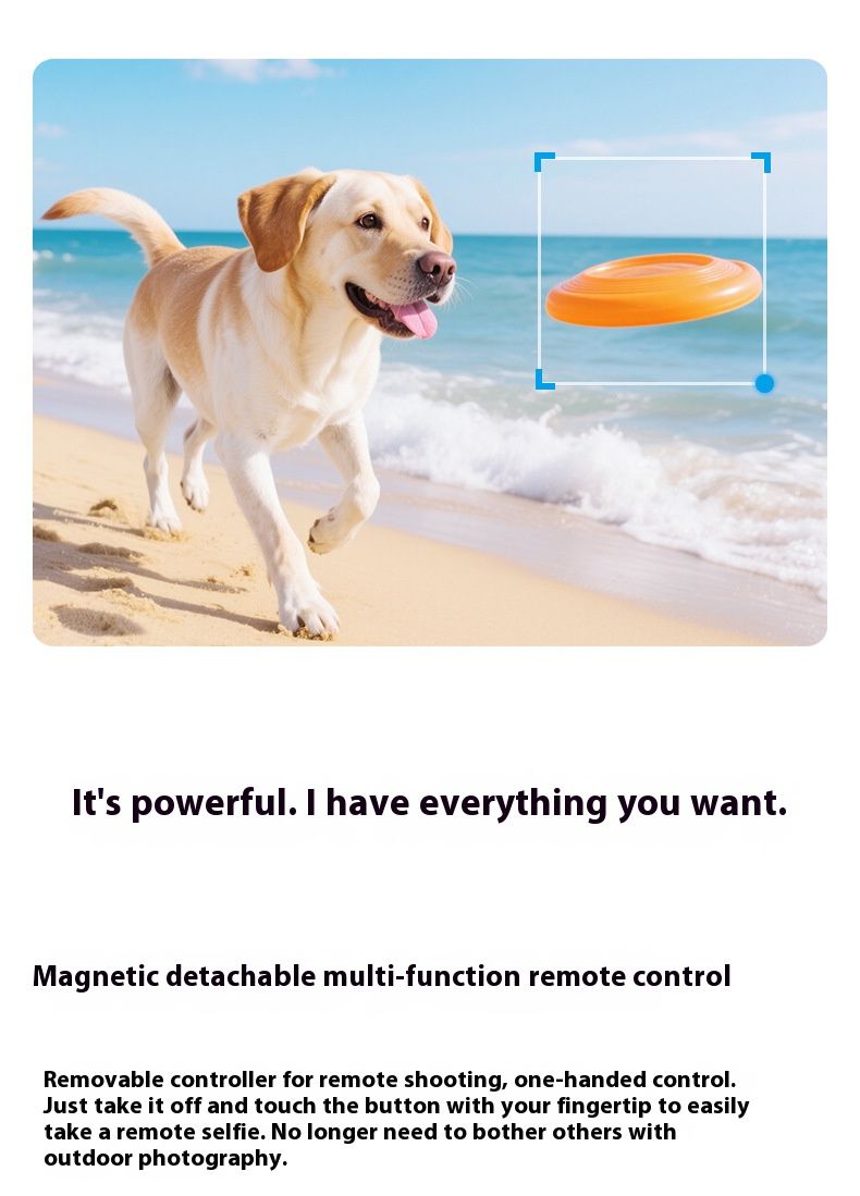 Stabilizer Gimbal Stabilizer Handheld Mobile Stabilizer Three-Axis Anti Shake Gimbal Handheld Shooting Live AI Face Tracking Detachable Remote Control