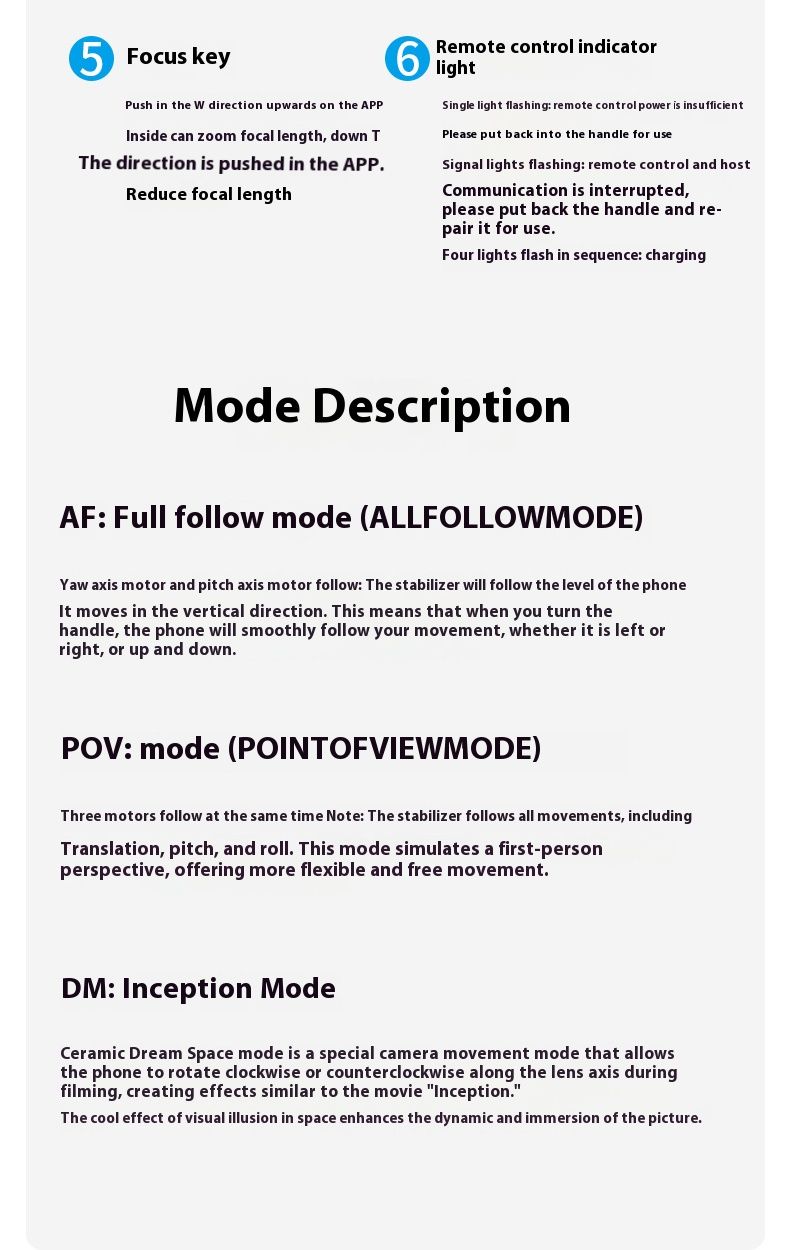 Stabilizer Gimbal Stabilizer Handheld Mobile Stabilizer Three-Axis Anti Shake Gimbal Handheld Shooting Live AI Face Tracking Detachable Remote Control