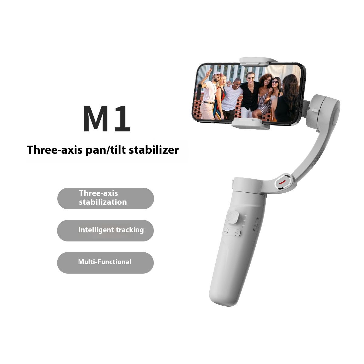 Stabilizer Gimbal Stabilizer Handheld Handheld Gimbal Three-Axis Mobile Phone Stabilizer Anti Shake Intelligent Face Tracking Photography Live Broadcast Stabilizer