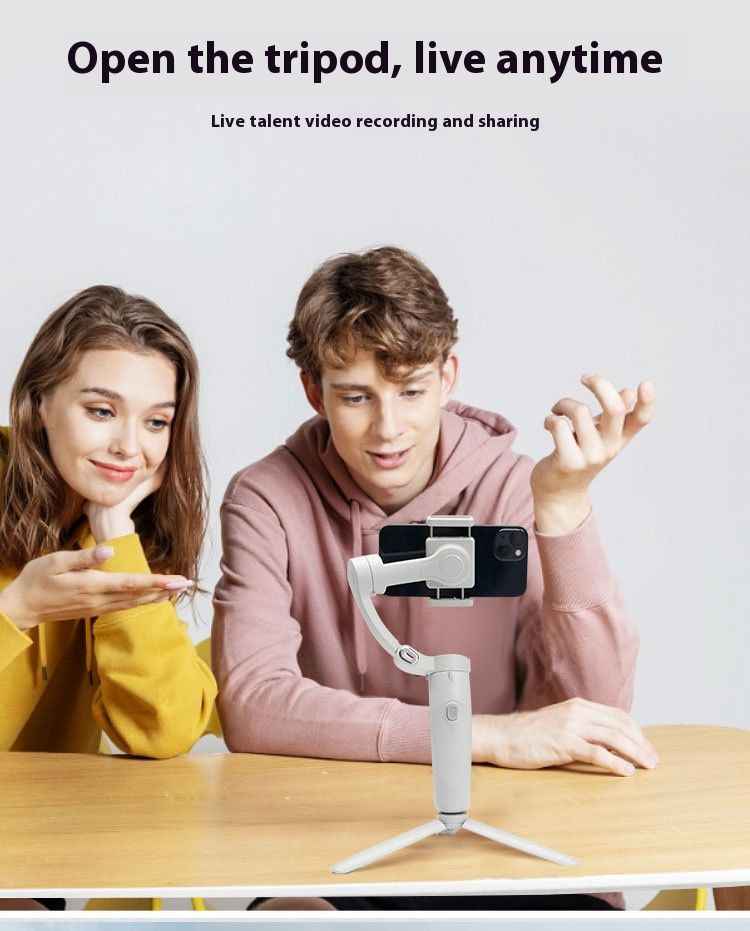 Stabilizer Gimbal Stabilizer Handheld Handheld Gimbal Three-Axis Mobile Phone Stabilizer Anti Shake Intelligent Face Tracking Photography Live Broadcast Stabilizer