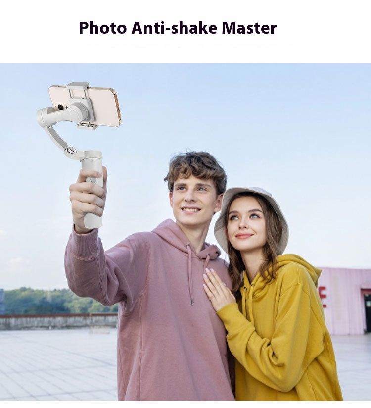 Stabilizer Gimbal Stabilizer Handheld Handheld Gimbal Three-Axis Mobile Phone Stabilizer Anti Shake Intelligent Face Tracking Photography Live Broadcast Stabilizer