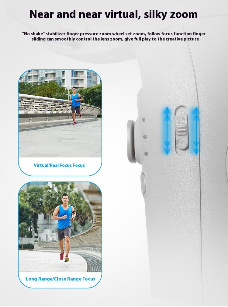 Stabilizer Gimbal Stabilizer Handheld Handheld Gimbal Three-Axis Mobile Phone Stabilizer Anti Shake Intelligent Face Tracking Photography Live Broadcast Stabilizer