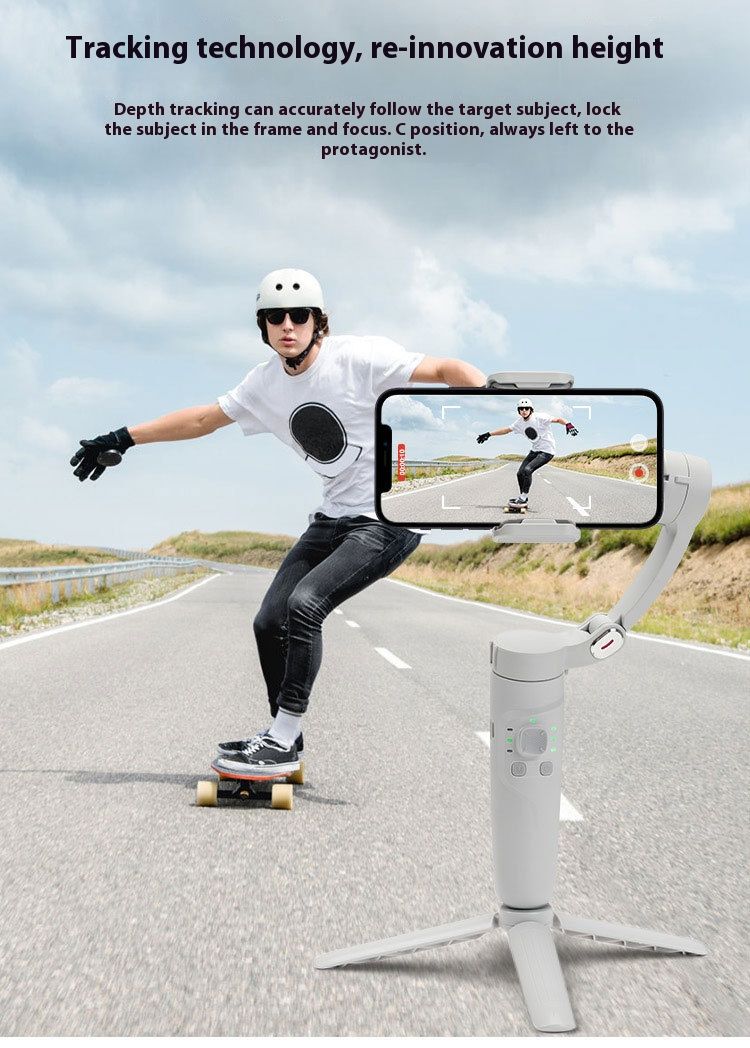 Stabilizer Gimbal Stabilizer Handheld Handheld Gimbal Three-Axis Mobile Phone Stabilizer Anti Shake Intelligent Face Tracking Photography Live Broadcast Stabilizer
