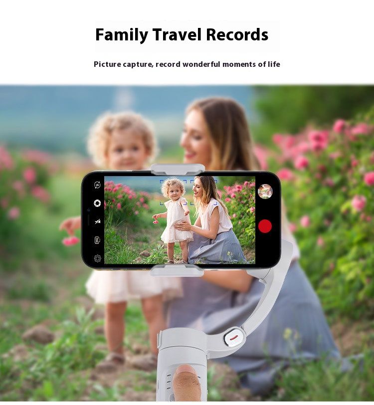 Stabilizer Gimbal Stabilizer Handheld Handheld Gimbal Three-Axis Mobile Phone Stabilizer Anti Shake Intelligent Face Tracking Photography Live Broadcast Stabilizer