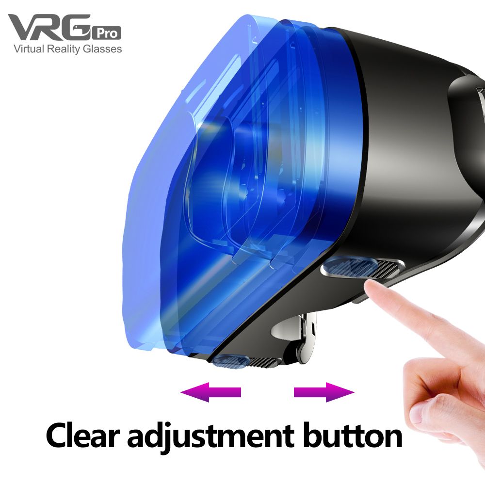 VR Virtual VR Headset VR Gaming VR Gaming VRG Glasses for Mobile Phones 3D Virtual Reality Helmets Magic Mirrors Blue Light Intelligent VR