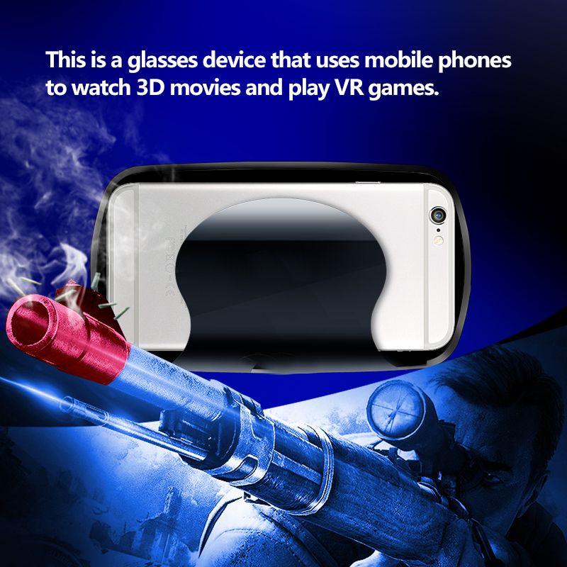VR Virtual VR Headset VR Gaming VR Gaming VRG Glasses for Mobile Phones 3D Virtual Reality Helmets Magic Mirrors Blue Light Intelligent VR