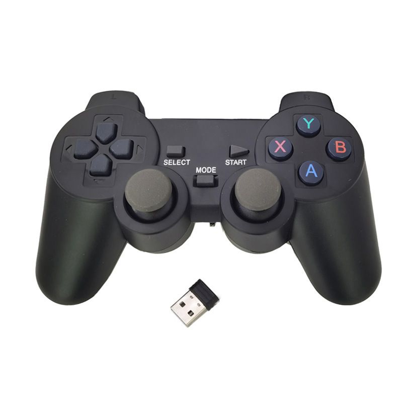 Gaming Pad Wireless Game Controller Phone Emuelec Dual System Android TV Box Gaming USB 2.4G Computer Wireless Controller Without Battery Two Person One Drag Two