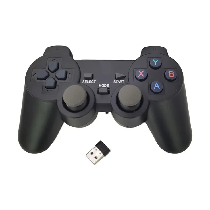 Gaming Pad Wireless Game Controller Phone Emuelec Dual System Android TV Box Gaming USB 2.4G Computer Wireless Controller Without Battery Two Person One Drag Two