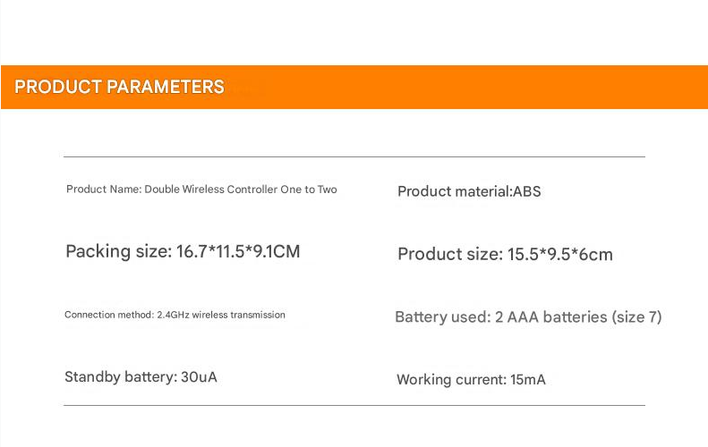 Gaming Pad Wireless Game Controller Phone Emuelec Dual System Android TV Box Gaming USB 2.4G Computer Wireless Controller Without Battery Two Person One Drag Two