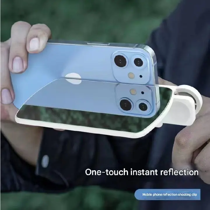 Lens Attachment Shooting Mirror Rear Mirror Sky Reflection Camera Travel Outdoor Phone Holder Selfie Lens Universal for Students