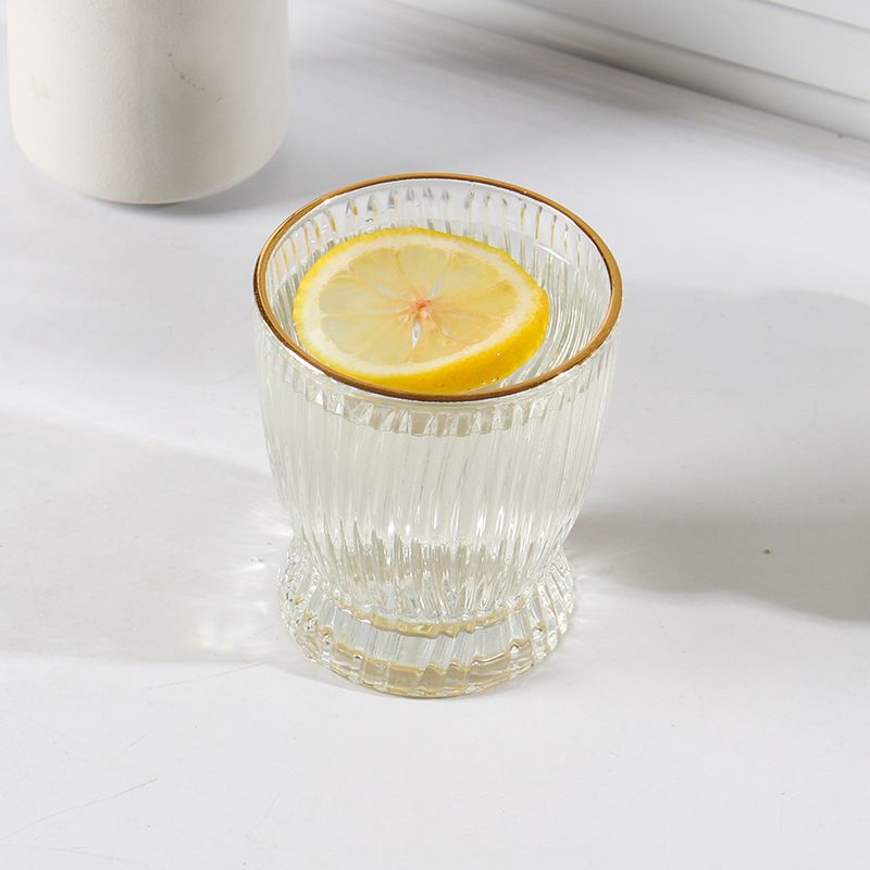 Tumblers Water Glasses Ins Style Glass Cup Creative Home Water Cup Wine Milk Juice Ice Cream American Coffee Cup