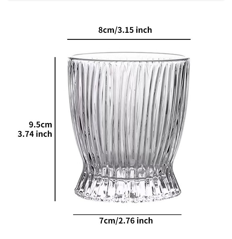 Tumblers Water Glasses Ins Style Glass Cup Creative Home Water Cup Wine Milk Juice Ice Cream American Coffee Cup