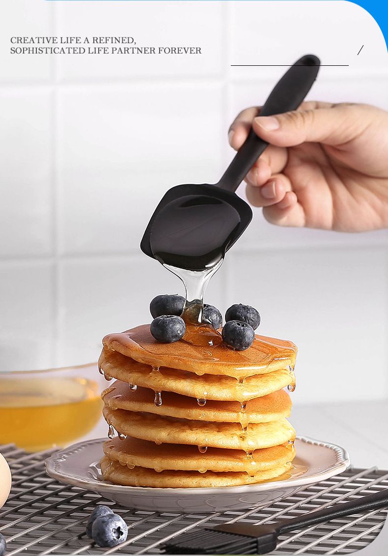 One Piece Silicone Scraper Six Piece Set Cake Scraper Cream Spatula Baking Tool Kitchen Dining Bakeware Baking Tools Pastry Utensils