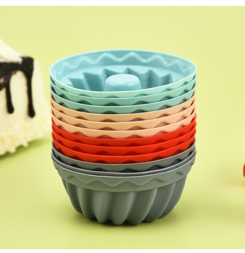 Silicone Muffin Cup Cake Mold Making Cake Pudding Jelly Mold DIY Baking Tool Kitchen Dining Bakeware Pastry Baking Molds