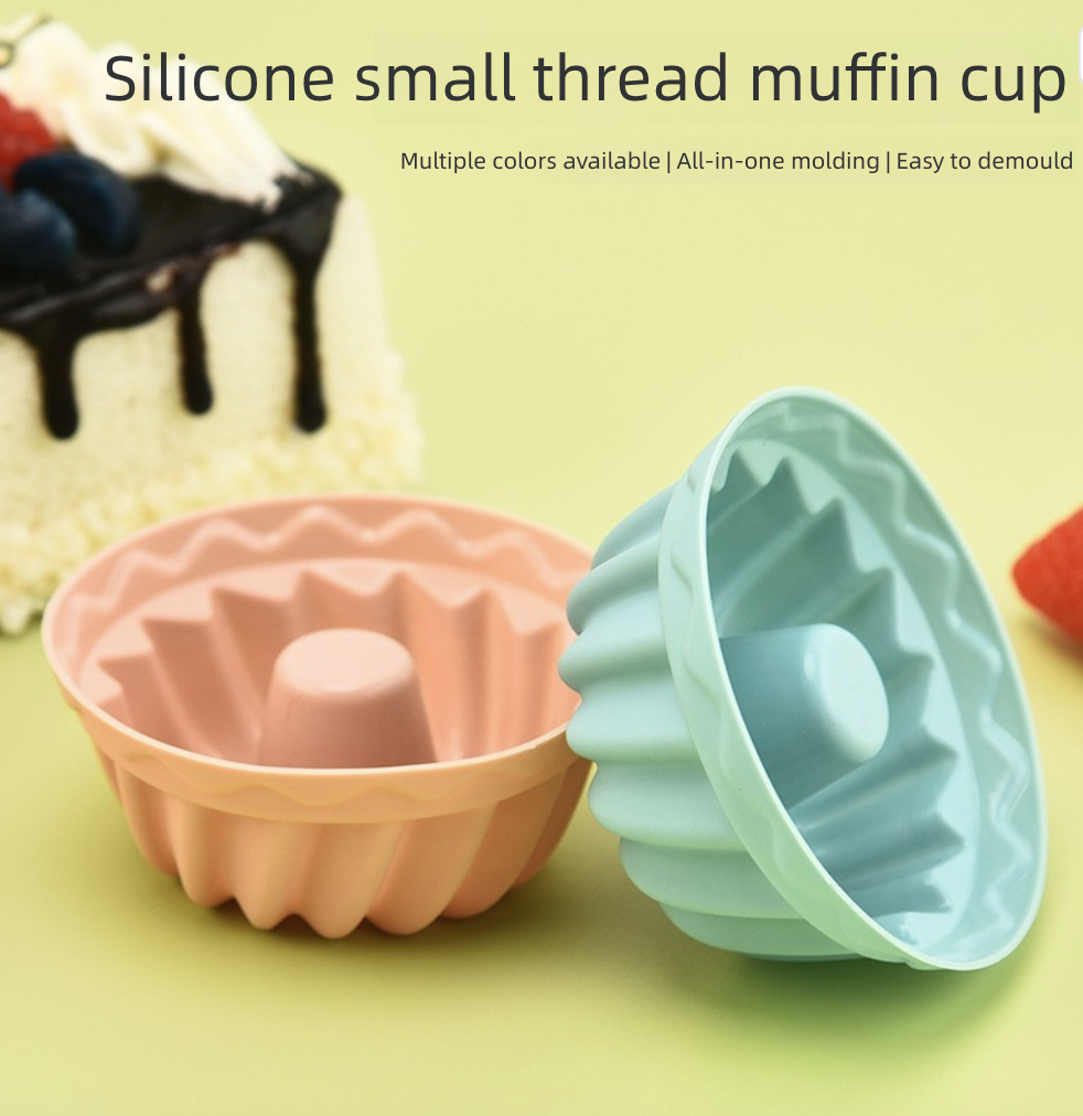 Silicone Muffin Cup Cake Mold Making Cake Pudding Jelly Mold DIY Baking Tool Kitchen Dining Bakeware Pastry Baking Molds