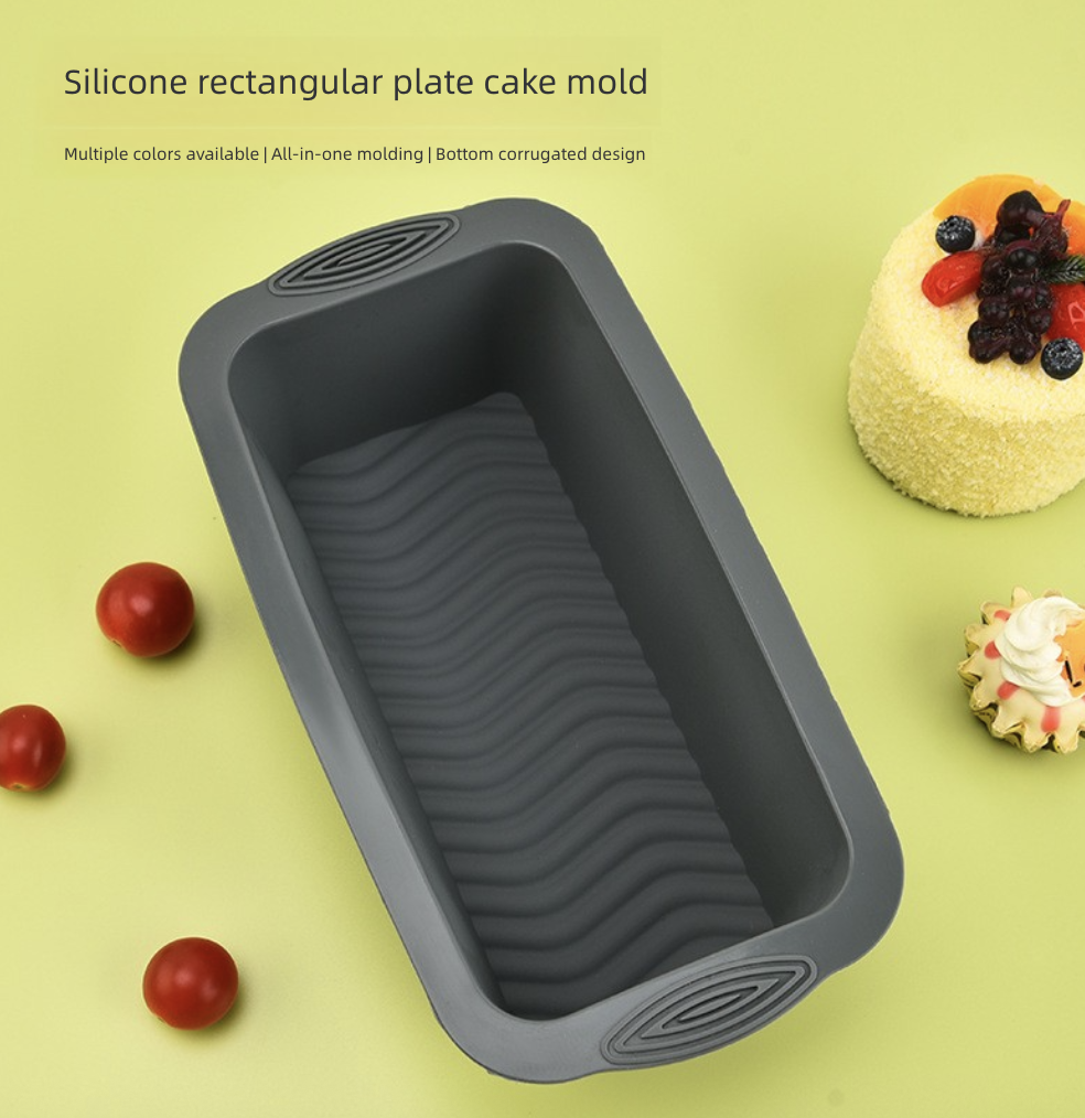 Silicone Rectangular Cake Mold Household Food Grade Bread Mold Toast Mold Baking Tool Kitchen Dining Bakeware Pastry Baking Molds
