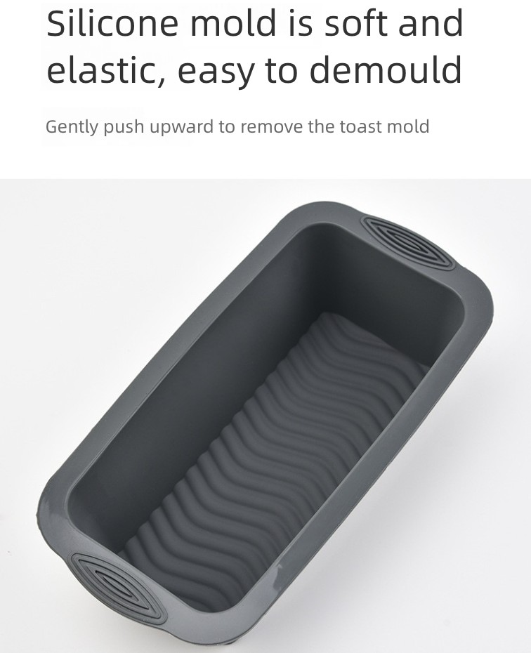Silicone Rectangular Cake Mold Household Food Grade Bread Mold Toast Mold Baking Tool Kitchen Dining Bakeware Pastry Baking Molds