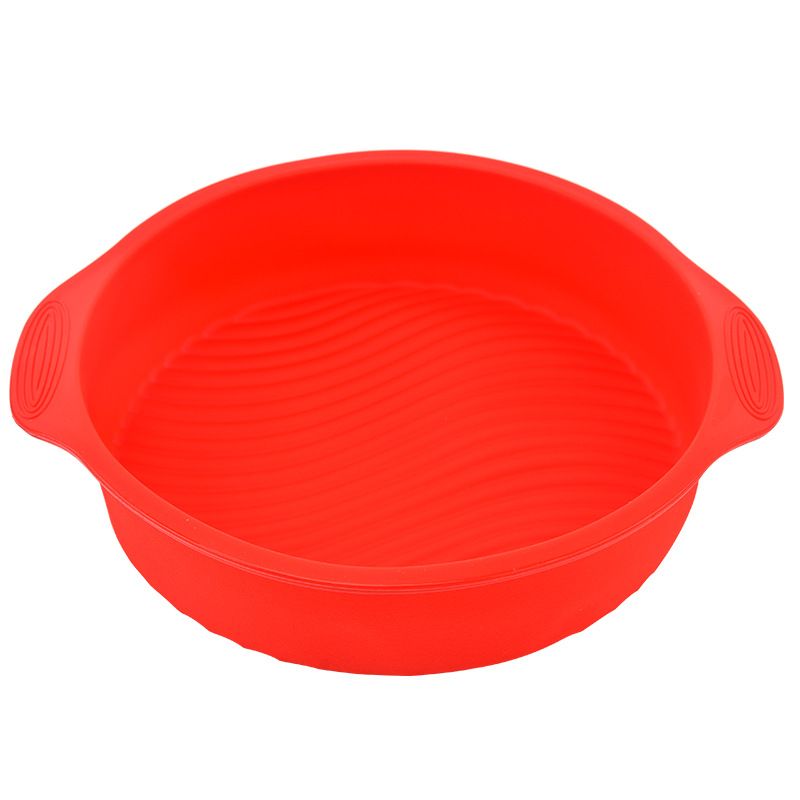 Kitchen Dining Bakeware Pastry Baking Molds Cake Mold Silicone Round Plate Cake Mold Large Baking Tray Sub Mold Round Mooncake Mold Oven Baking Utensils