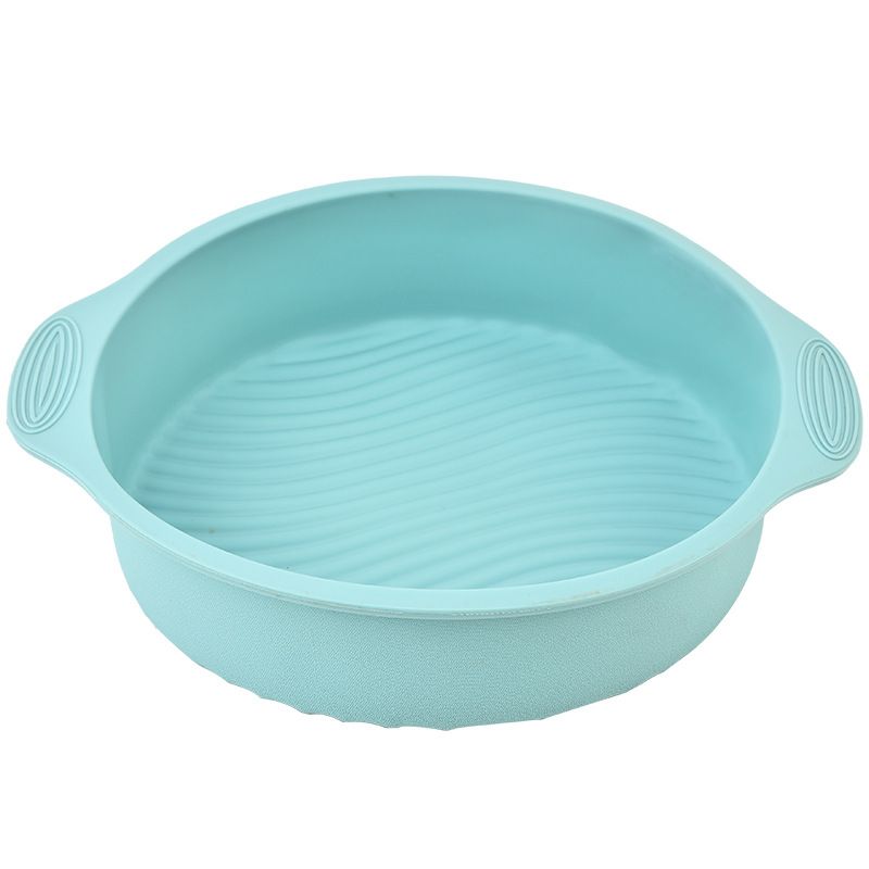 Kitchen Dining Bakeware Pastry Baking Molds Cake Mold Silicone Round Plate Cake Mold Large Baking Tray Sub Mold Round Mooncake Mold Oven Baking Utensils