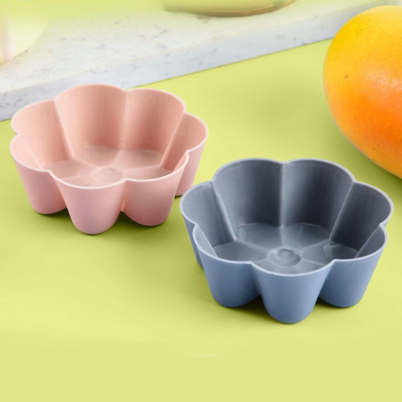 Kitchen Dining Bakeware Pastry Baking Molds Creative Food Grade Silicone 7-Petal Flower Egg Cup Silicone Cake Mold Chocolate Pudding Baking DIY Tool