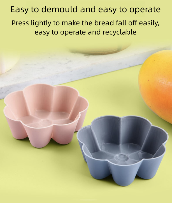 Kitchen Dining Bakeware Pastry Baking Molds Creative Food Grade Silicone 7-Petal Flower Egg Cup Silicone Cake Mold Chocolate Pudding Baking DIY Tool
