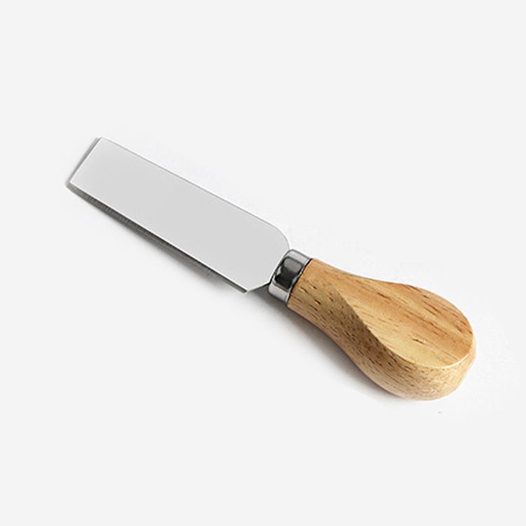 Stainless Steel Wooden Handle Cheese Knife Butter Pizza Knife Cake Tool Cheese Knife Fork Set Kitchen Dining Utensils Gadgets Cheese Tools