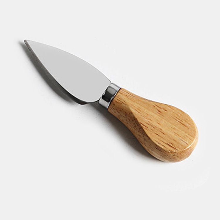 Stainless Steel Wooden Handle Cheese Knife Butter Pizza Knife Cake Tool Cheese Knife Fork Set Kitchen Dining Utensils Gadgets Cheese Tools