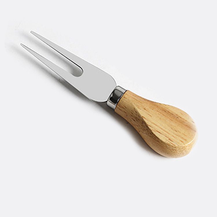 Stainless Steel Wooden Handle Cheese Knife Butter Pizza Knife Cake Tool Cheese Knife Fork Set Kitchen Dining Utensils Gadgets Cheese Tools
