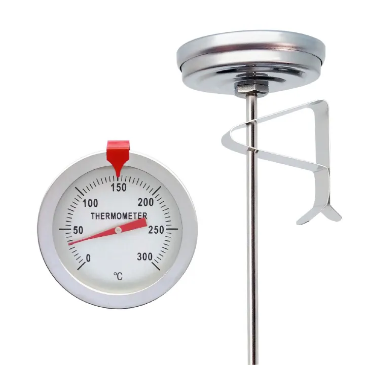 Oil Temperature Gauge for Kitchen Use Food Temperature Gauge Frying Pot Oil Temperature Gauge Thermometers