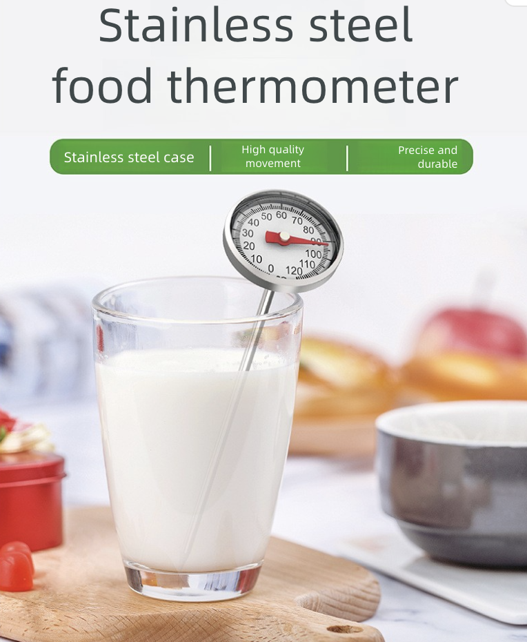 Thermometer Milk Coffee Thermometer for Making Milk Foam Kitchen Baking Household Thermometer for Baby Bottles Water Temperature Gauge