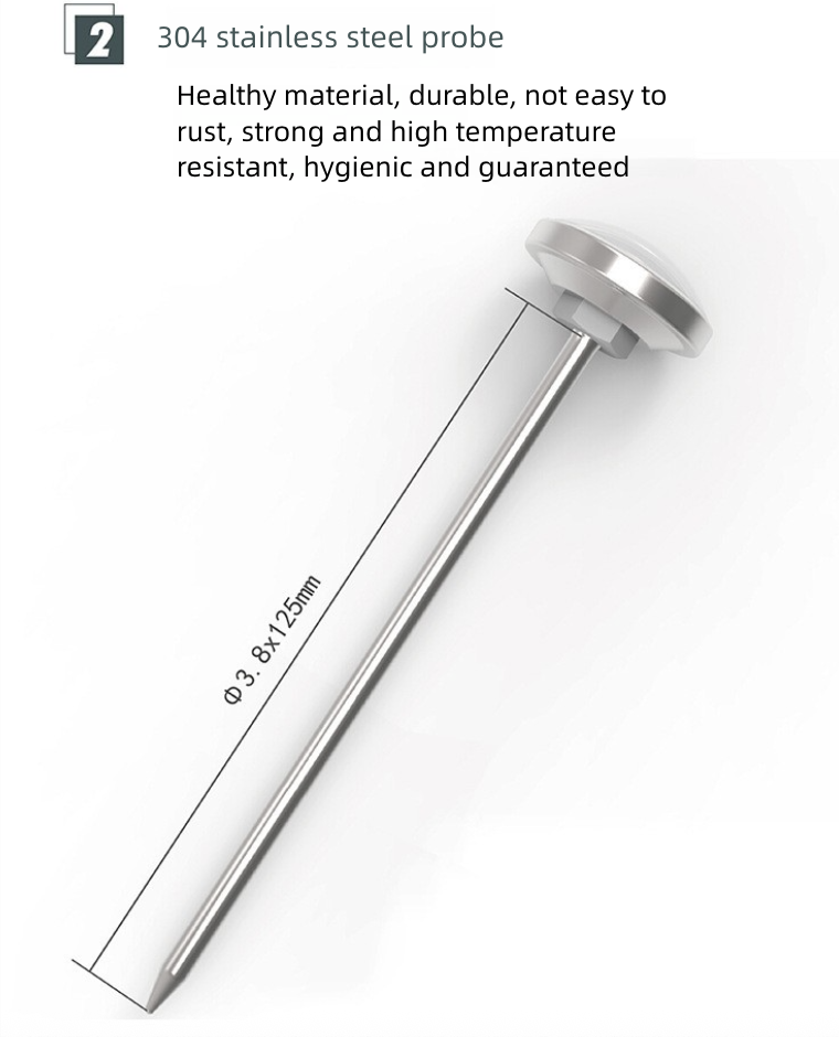 Thermometer Milk Coffee Thermometer for Making Milk Foam Kitchen Baking Household Thermometer for Baby Bottles Water Temperature Gauge